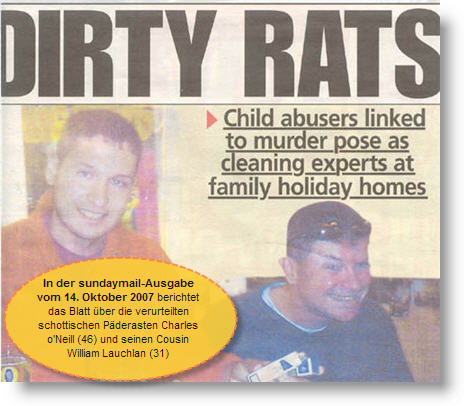 'Dirty Rats' - Sunday Mail, 14 October 2007