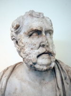 Polemo of Laodicea. Bust from the Temple of Zeus in Athens.
