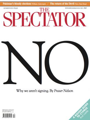 The Spectator front cover