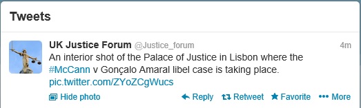 Tweets from UK Justice Forum, 13 September 2013