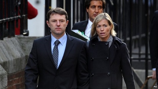 Gerry McCann, with his wife Kate, previously told the BBC more needed to be done about online abuse