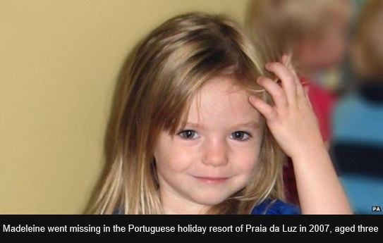 Madeleine went missing in the Portuguese holiday resort of Praia da Luz in 2007, aged three