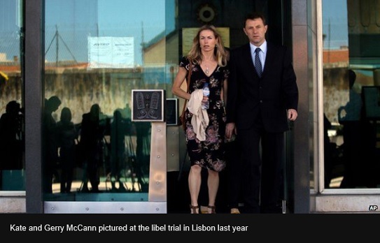 Kate and Gerry McCann pictured at the libel trial in Lisbon last year