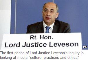 The first phase of Lord Justice Leveson's inquiry is looking at media "culture, practices and ethics"
