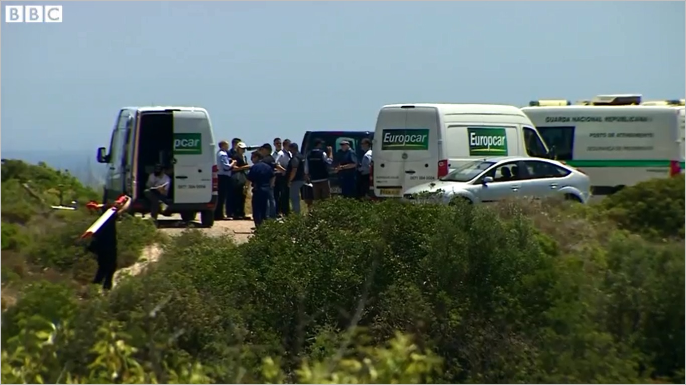 Police in Portugal begin scrubland search