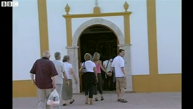The McCanns visit the church in Praia da Luz in 2007