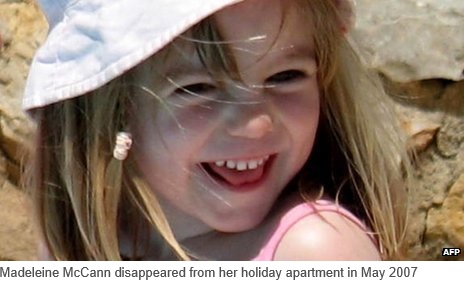 Madeleine McCann disappeared from her holiday apartment in May 2007