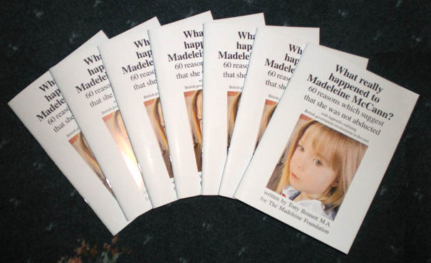 Tony Bennett's book - 60 reasons which suggest that Madeleine McCann was not abducted