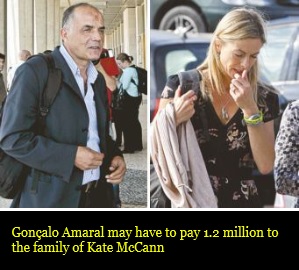 Gonçalo Amaral may have to pay 1.2 million to the family of Kate McCann
