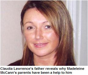 Claudia Lawrence's father reveals why Madeleine McCann's parents have been a help to him