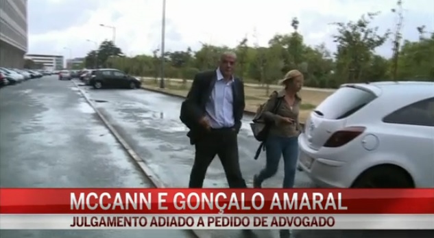 Gonçalo Amaral leaves the Palace of Justice following the suspension of proceedings