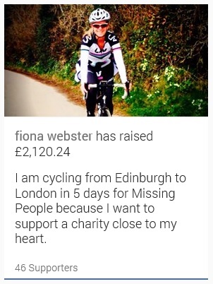 Fiona Webster [Payne]: Fundraising to 07 June 2015 