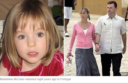 Madeleine McCann vanished eight years ago in Portugal