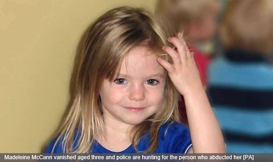Madeleine McCann vanished aged three and police are hunting for the person who abducted her [PA]