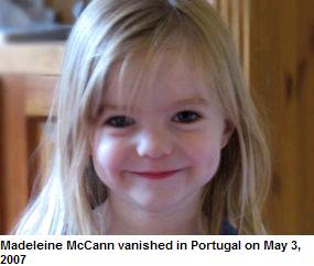 Madeleine McCann vanished in Portugal on May 3, 2007