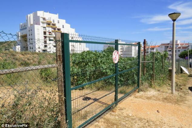 Search site: The waste ground in Praia da Luz, Portugal, where Scotland Yard officers will join local police officers in digging as part of the investigation