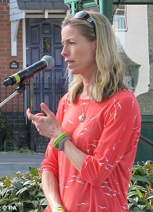 Mrs McCann spoke about her daughter during the open-air service in their village of Rothley