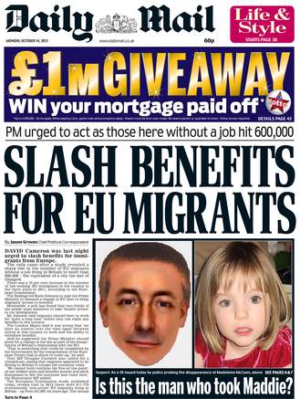 Daily Mail, 14 October 2013