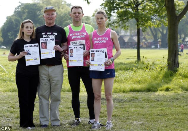 Rachel Elias, Peter Lawrence, Gerry and Kate McCann all supported yesterday's Missing People Charity Run on Clapham Common in London