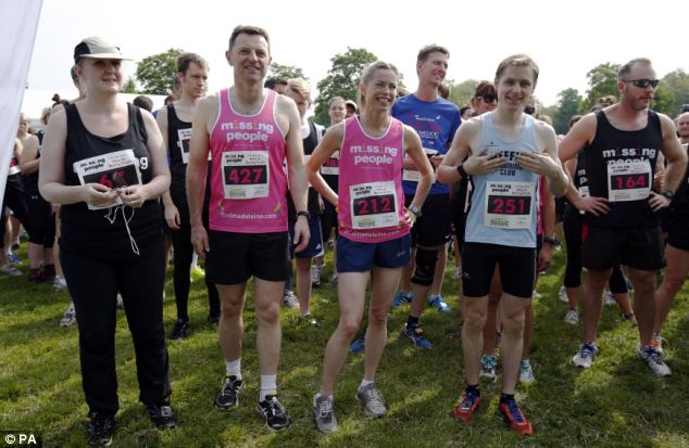 The McCanns were among 500 people who took part in the 10km charity run