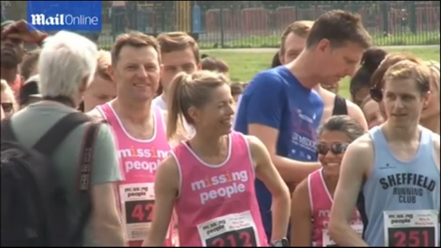 The McCanns were among 500 people who took part in the 10km charity run