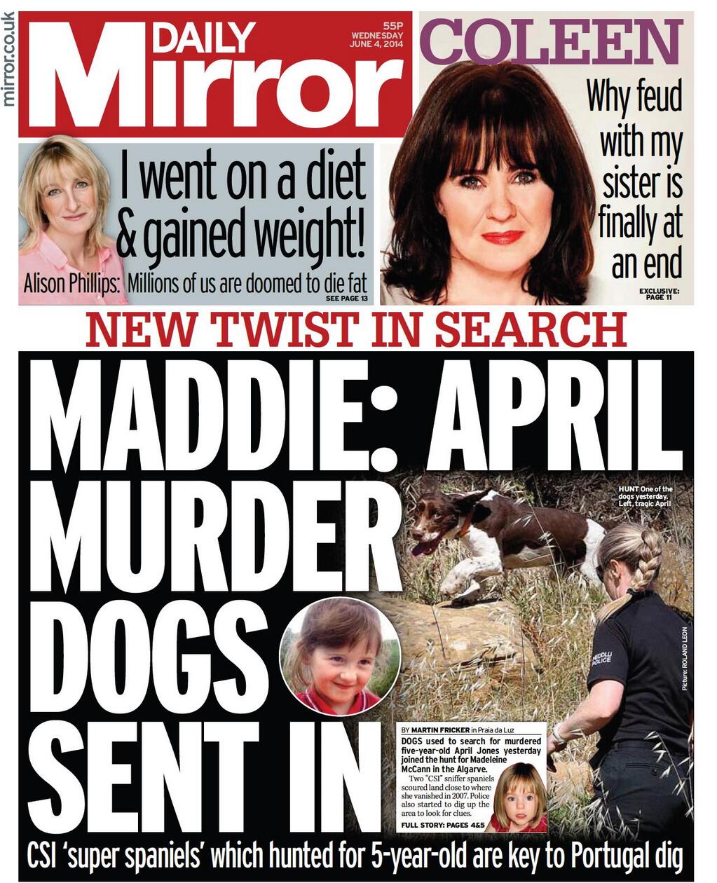 Daily Mirror, 04 June 2014
