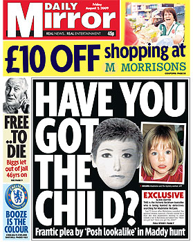 Daily Mirror, 07 August 2009