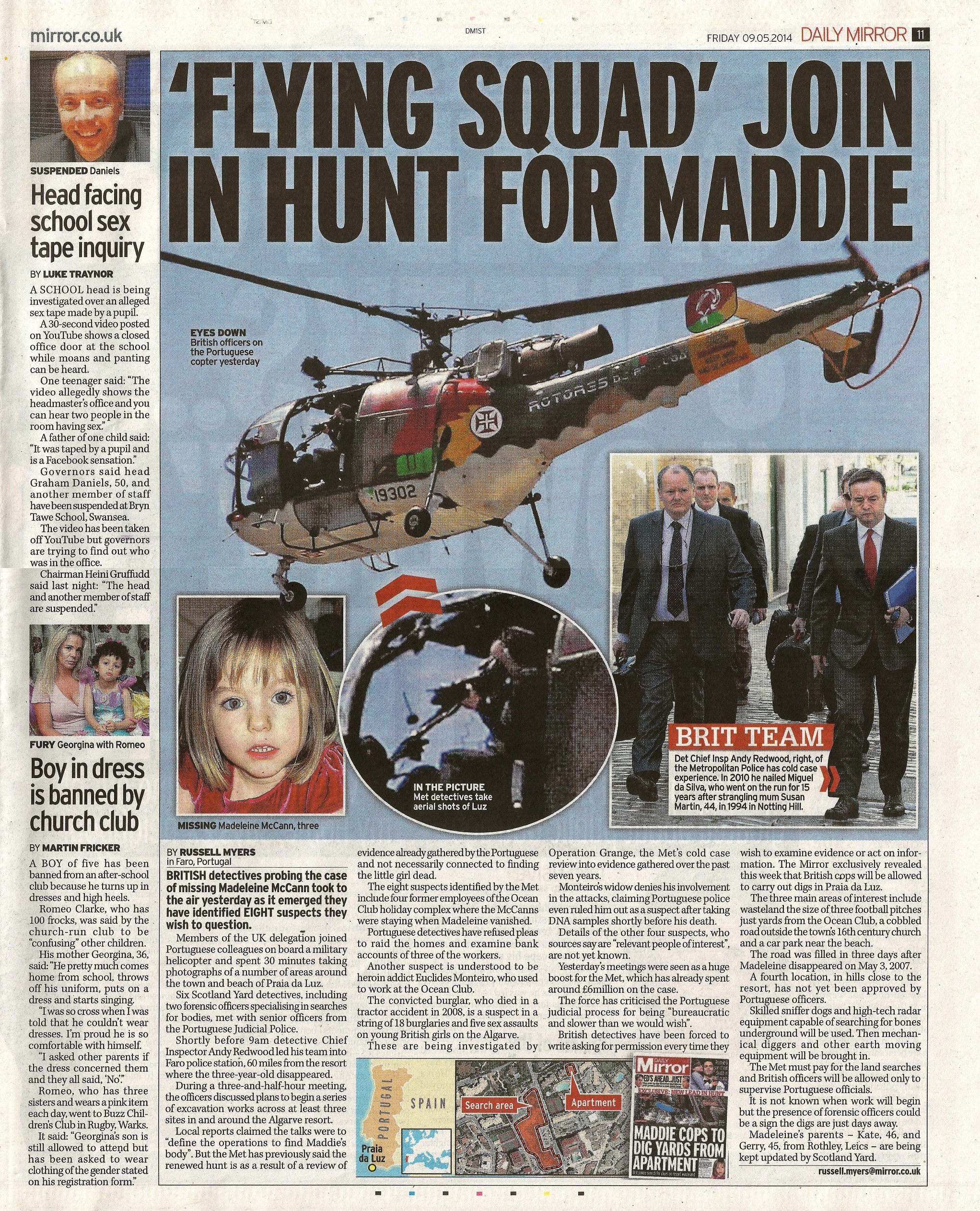 Daily Mirror, 09 May 2014