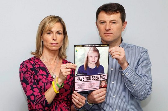 Search agony: Gerry and Kate McCann with image of how Maddie might look today