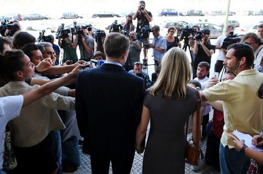 Outside court: Gerry and Kate speak with journalists