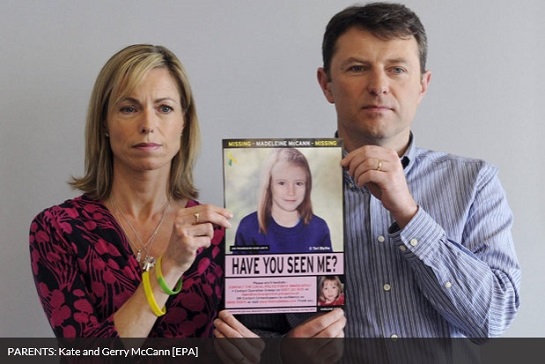PARENTS: Kate and Gerry McCann [EPA] 