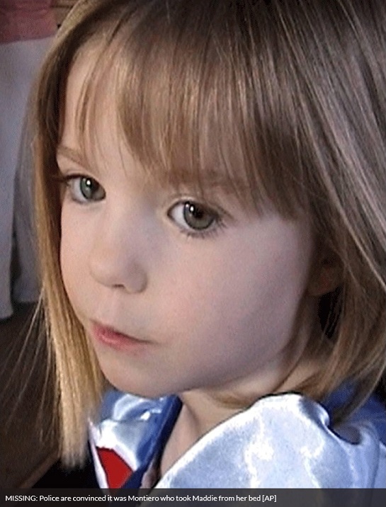 MISSING: Police are convinced it was Montiero who took Maddie from her bed [AP] 