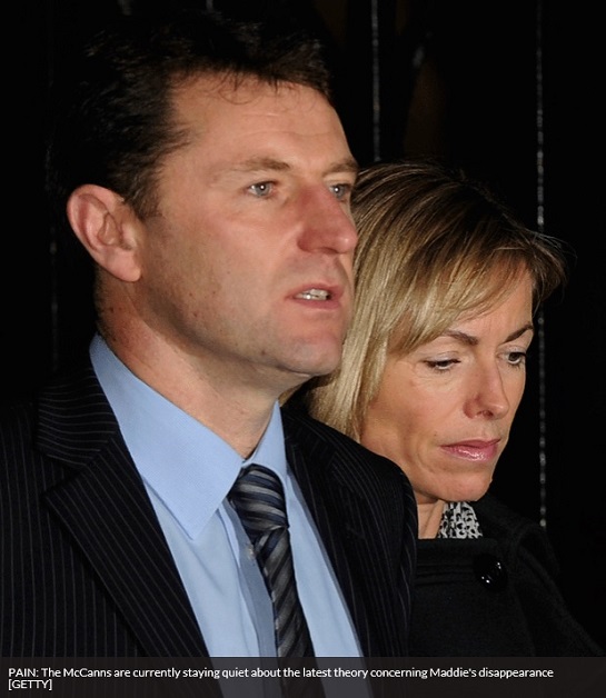 PAIN: The McCanns are currently staying quiet about the latest theory concerning Maddie's disappearance [GETTY] 