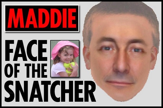 'Maddie: Face of the snatcher', Daily Star online graphic