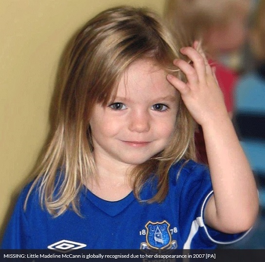 MISSING: Little Madeline McCann is globally recognised due to her disappearance in 2007 [PA] 
