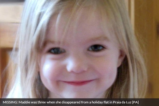 MISSING: Maddie was three when she disappeared from a holiday flat in Praia da Luz [PA]