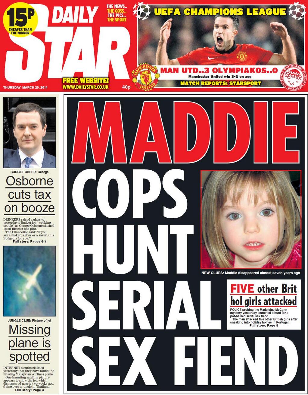 Daily Star, 20 March 2014