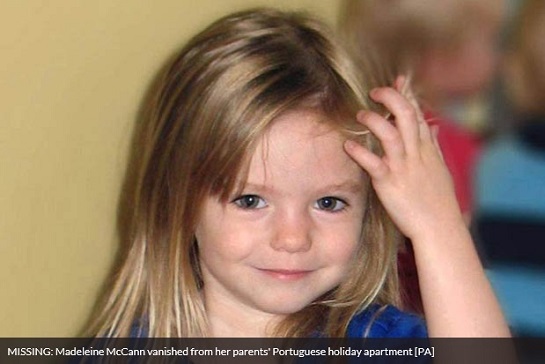 MISSING: Madeleine McCann vanished from her parents' Portuguese holiday apartment [PA]