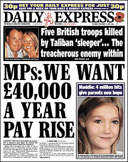 Daily Express, 05 November 2009