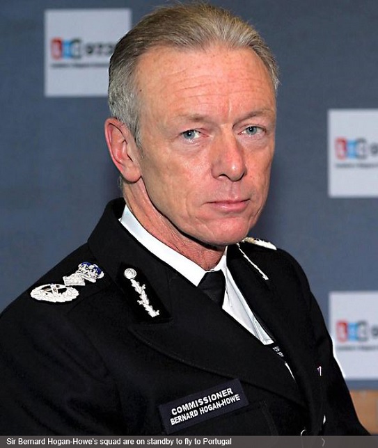 Sir Bernard Hogan-Howe's squad are on standby to fly to Portugal