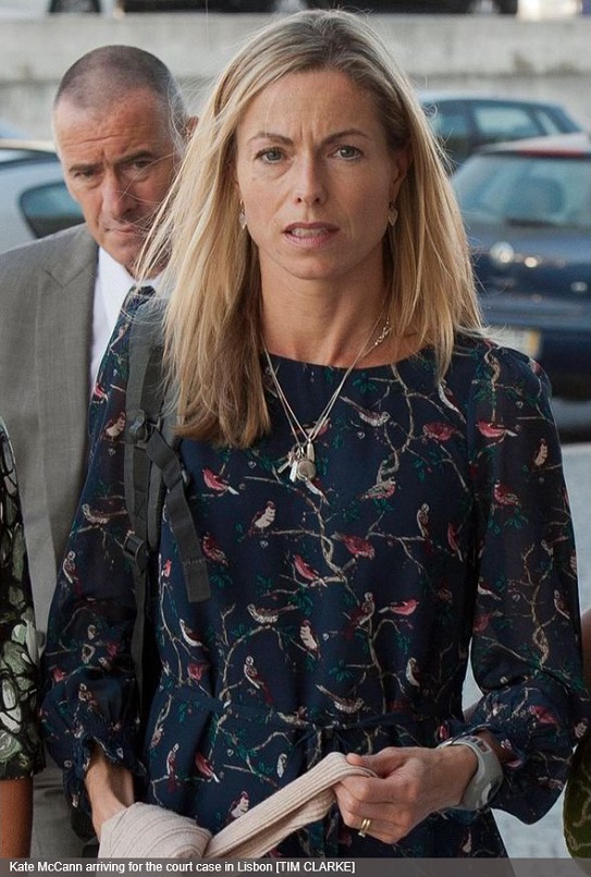 Kate McCann arriving for the court case in Lisbon [TIM CLARKE]