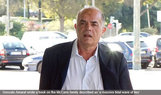 Goncalo Amaral wrote a book on the McCann family described as 'a massive tidal wave of lies'