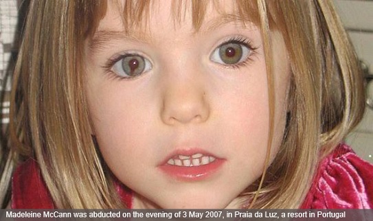 Madeleine McCann was abducted on the evening of 3 May 2007, in Praia da Luz, a resort in Portugal
