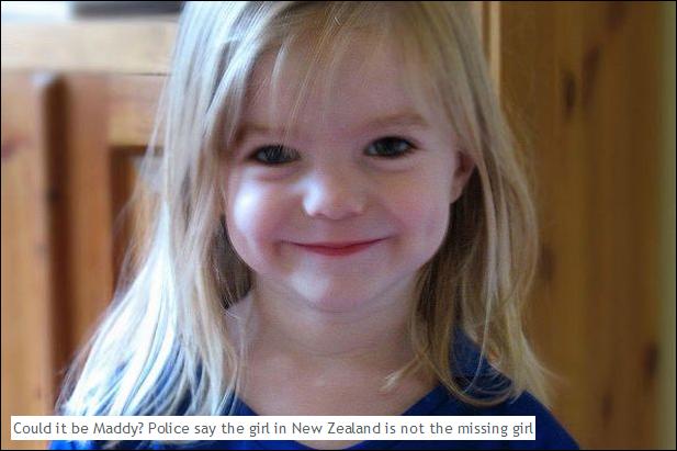 Could it be Maddy? Police say the girl in New Zealand is not the missing girl