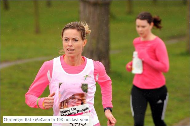 Challenge: Kate McCann in 10k run last year