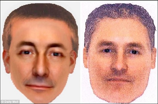 Suspect: The two e-fit images of the same man seen in Praia da Luz on the night Madeleine disappeared