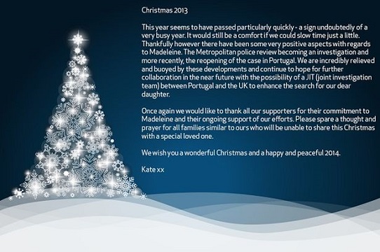 Kate McCann's Christmas message