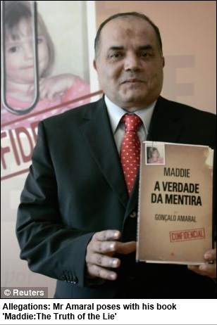 Allegations: Mr Amaral poses with his book 'Maddie:The Truth of the Lie'