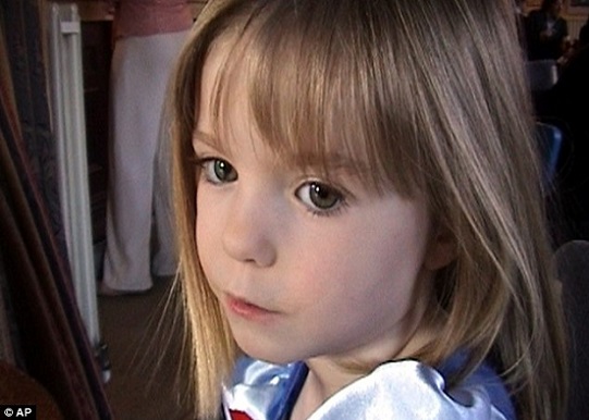 Madeleine McCann, pictured aged three, disappeared from the Portuguese resort Praia da Luz on May 3, 2007