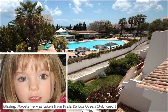 Missing: Madeleine was taken from Praia Da Luz Ocean Club Resort